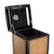 Alpine Industries 40 Gal. Stone Steel All-Weather Panel Outdoor Trash Can, Ash Tray Lid 472-40-STO - alternate 2